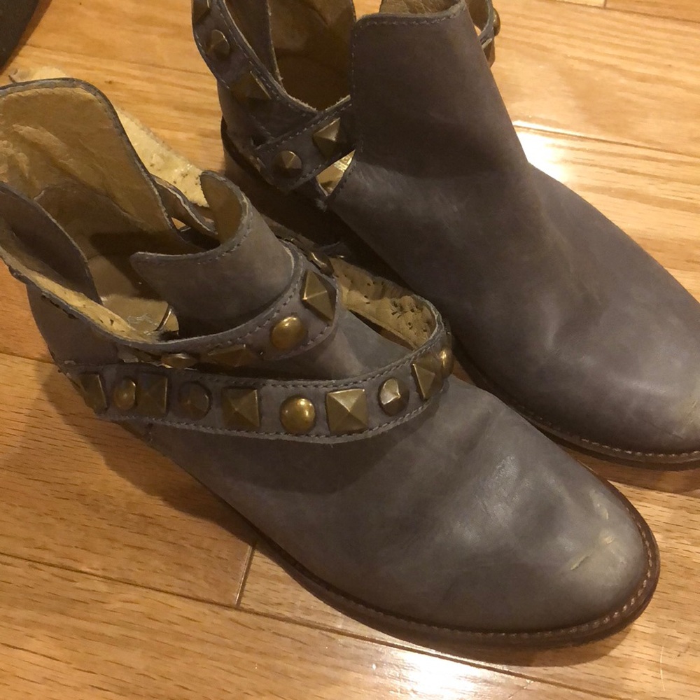 Blue booties